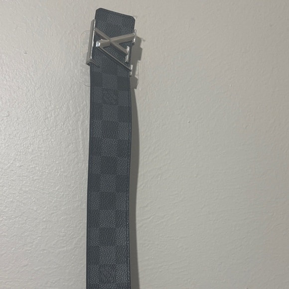 Men's Black Checkered Designer Belt